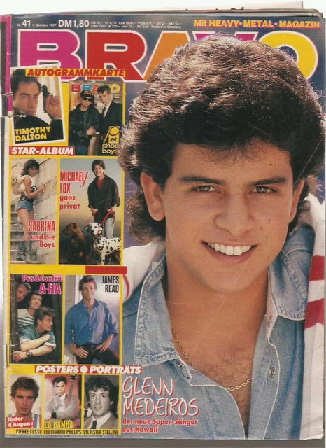 BRAVO,Nr.41/1987,Akzeptabel,m+,mit:James Bond-AK;Staralbum:Pet Shop Boys,Depeche