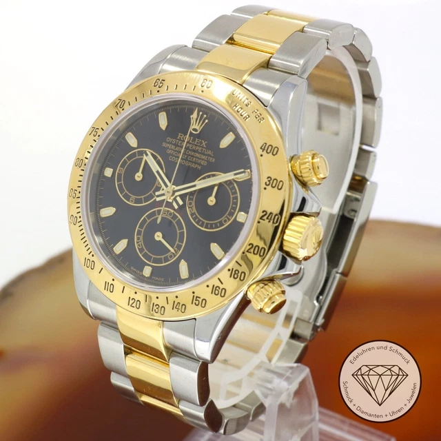 Rolex Daytona 40mm 116523 Stahl Gold Automatik Uhr xxyy