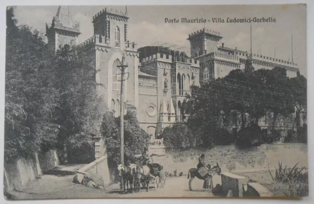 Cartolina Porto Maurizio villa Ludovici Garbella