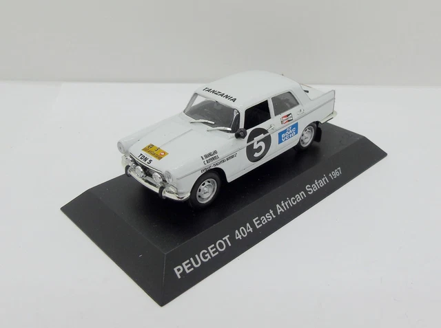 Programme Rallye Modèle Réduit Norev Peugeot 404 Rallye Safari 1967 échelle 1:43 - Collection Programme Automobile
