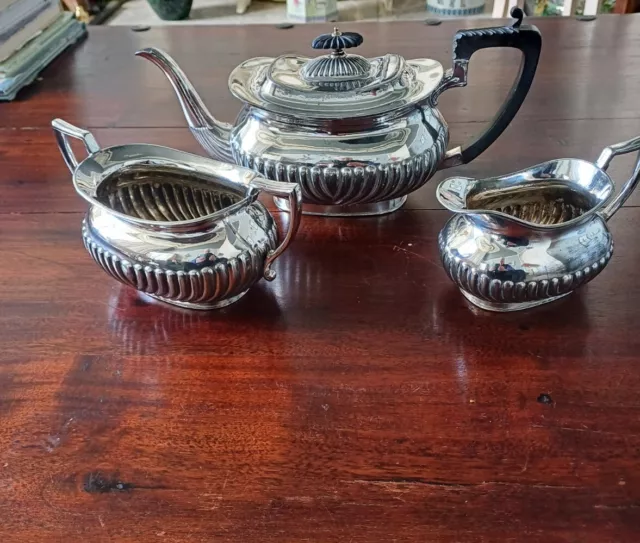 Antique Silver Plate Tea Service By Richard Richardson