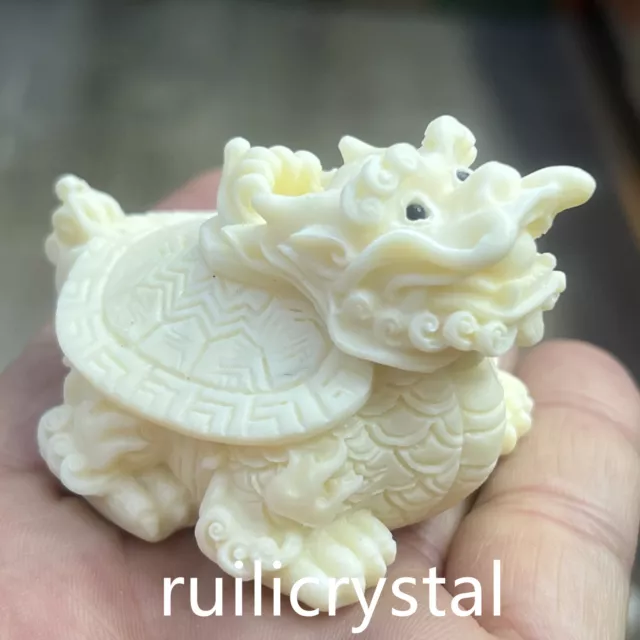 Hand Carved Citrine Dragon - 104.6 cts