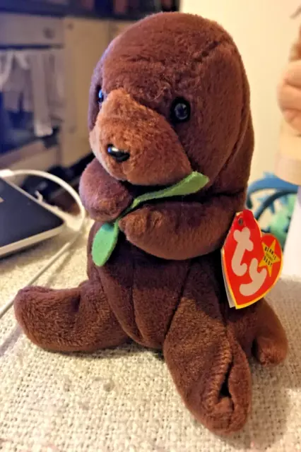 VINTAGE TY BEANIE Baby Seaweed Otter 4th Gen Swing 3rd Gen Tush