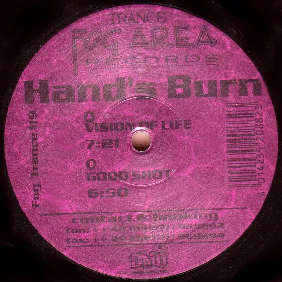 Hand's Burn - Vision Of Life - Used Vinyl Record 12 - A7435z