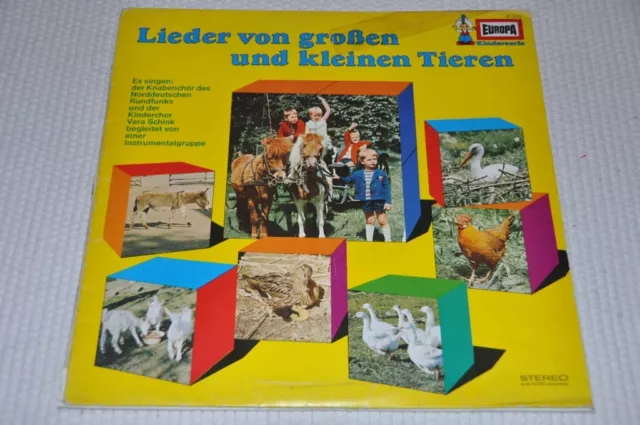 Europa - Lieder von grossen und kleinen Tieren - Kinderchöre - Album Vinyl LP