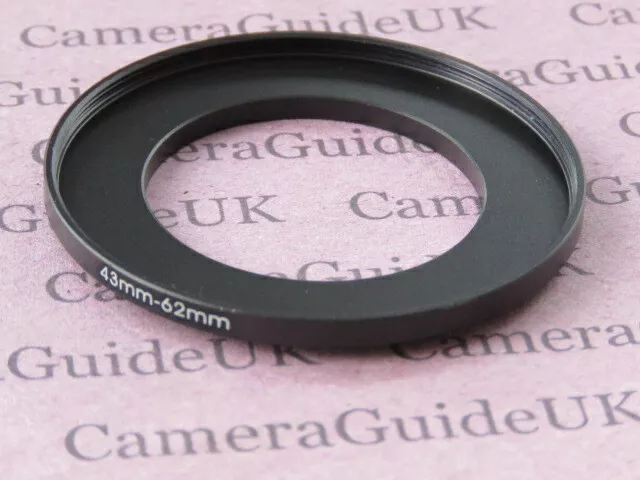 43mm to 62mm 43mm-62mm Stepping Step Up Filter Ring Adapter