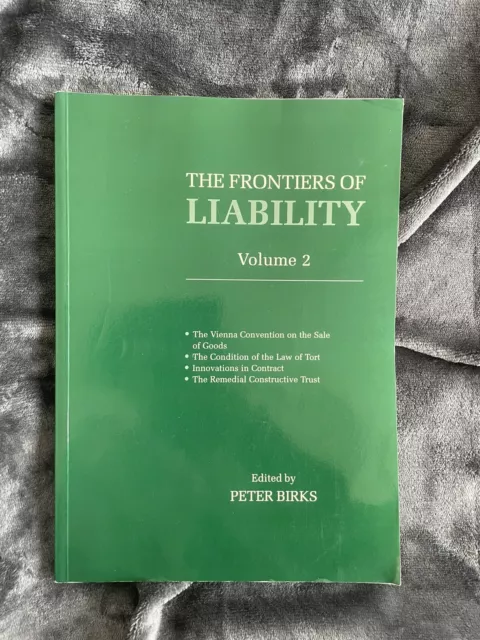 Frontiers of Liability: Volume 2 by Peter Birks (Paperback, 1994)