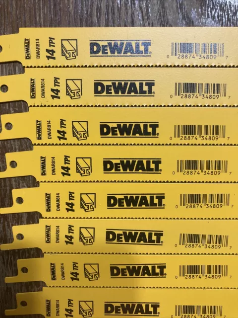 Reciprocating Saw Blades Dewalt  8” 14 Tpi  50 Pack Recip Blade 3