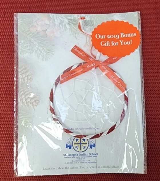 NIP / SEALED DREAMCATCHER Christmas Ornament Lakota Sioux St. Joseph Catholic