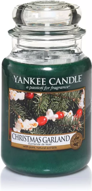 Yankee Candle Bougie Parfumée Grand Guirlande de Noël Durée 150 Ore