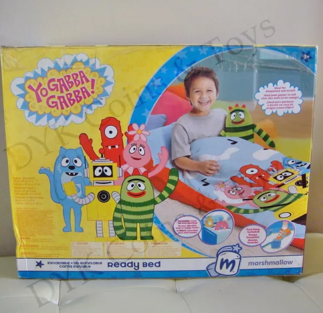 ✅✅✅New Yo Gabba Gabba Kids Ready EZ Bed Air Mattress Sleeping Bag✅✅✅✅✅