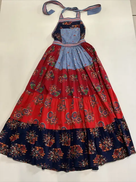 Ulla Johnson Womens Lune Patchwork Sleeveless Dress Multi Size 0