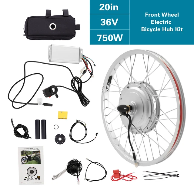 20'' ZOLL 36V 750W Ebike Conversion Kit ElektroFahrrad Vorderrad