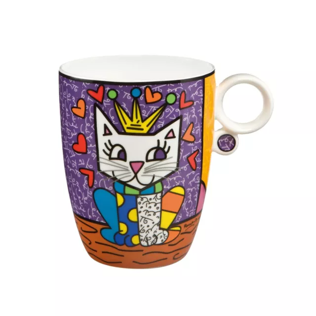 Mug chat en porcelaine Romero Britto - Her Royal Highness - Produit Neuf