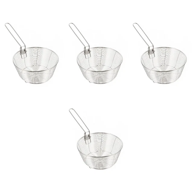 4 un. cestas de comida para freír fideos con mango cestas de pollo para freír bocadillos Foo