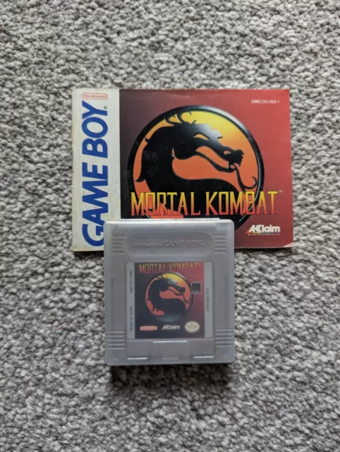 Mortal Kombat Nintendo Game Boy Game, Clamshell Instruction Booklet - FREE POST