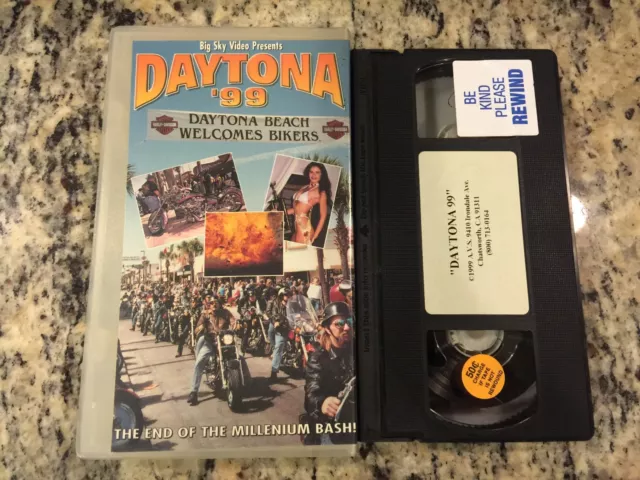 Daytona '99 End Of The Millenium Bash Rare Vhs! Not On Dvd 1999 Biker Rally Fun!