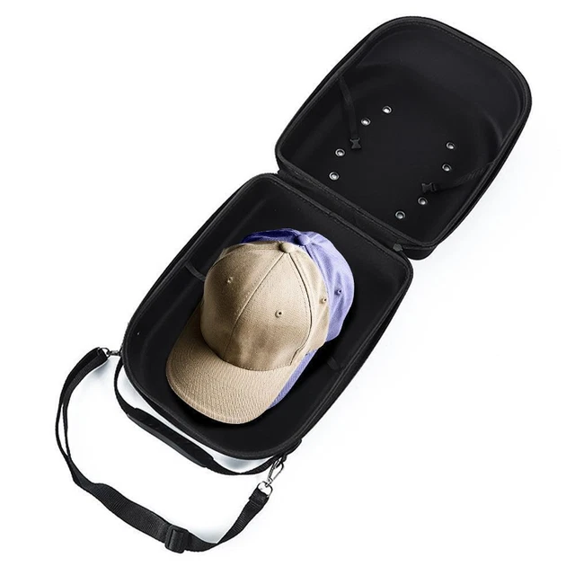 Baseball Hat Travel Bag Baseball Cap Travel Case Sport Box Carrier Storage J8B2