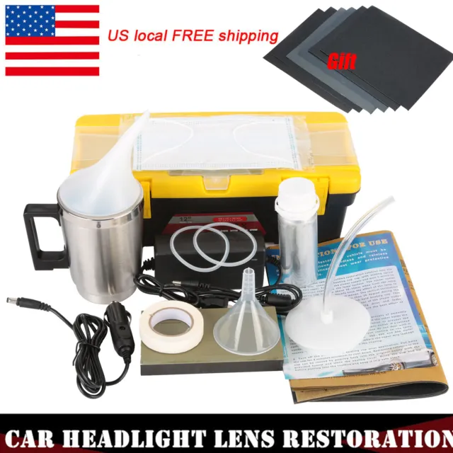 Car Headlight Restoration Repair Kit Liquid Polymer Chemical Polishing Set C5S3