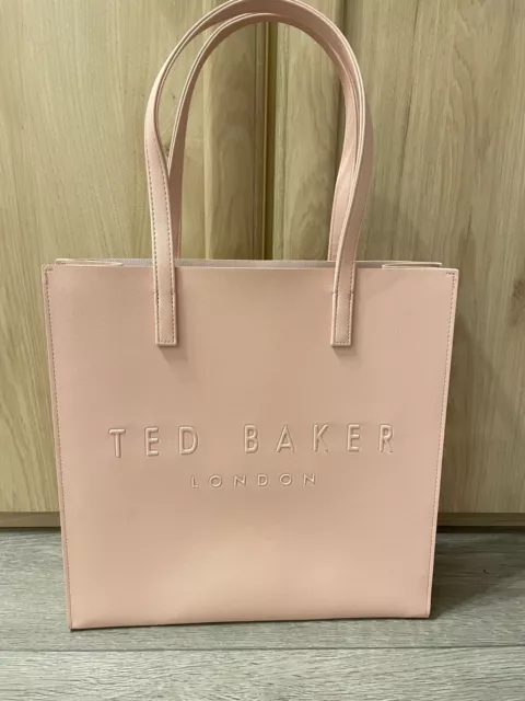 Ted Baker Soocon Large Crosshatch Icon Pink Bag Tote Shopper - New With Tags