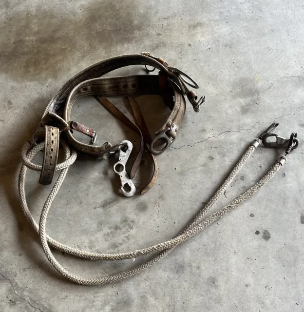 Buckingham size 32 climbing belt With 10’ Cable Flip Line.
