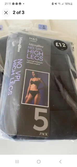 5 Pack No VPL Microfibre High Rise Full Briefs, Marks & Spencer  Philippines
