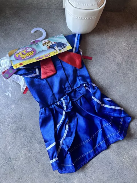 Rubies Pet Shop Boutique Sailor Girl Dog Costume Outfit Dress New in Package