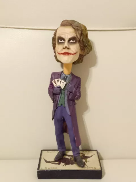 NECA DC Batman the Dark Knight Joker Heath Ledger Head Knockers Bobblehead