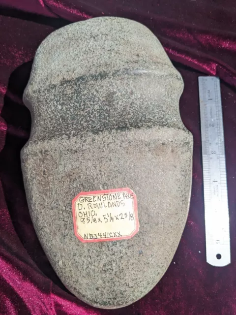 Large Axe Ohio  Artifacts  Arrowheads Indian  8 5/8
