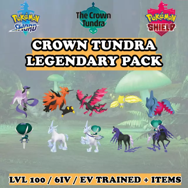 👑 Crown Tundra Legendary Pack 👑 6IV Pokemon Sword Shield Home Calyrex