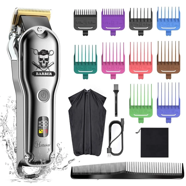 Hatteker Kit de corte de pelo Pro cortapelos para hombres profesional...