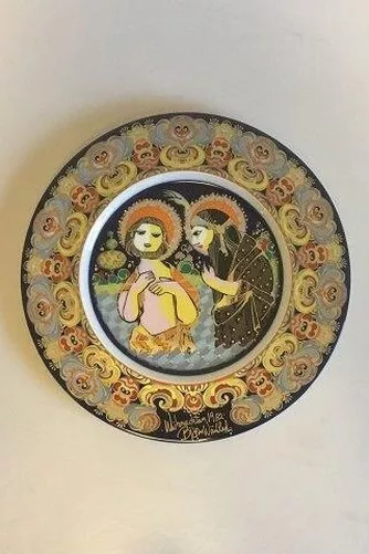 Bjorn Wiinblad Rosenthal Christmas Plate from 1982