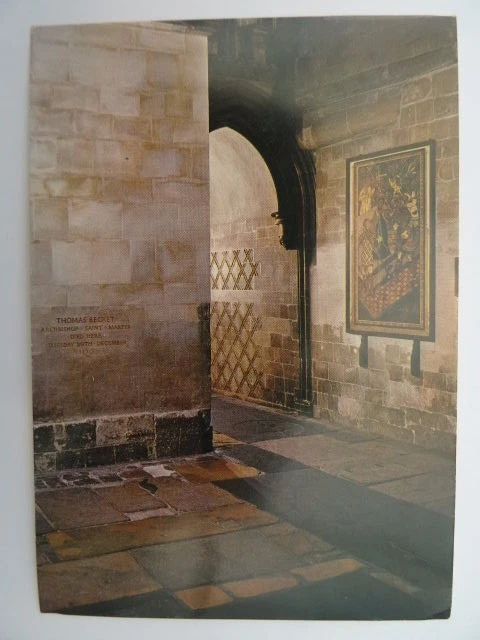 Vintage Postcard Canterbury Cathedral, Kent, England. Christianity.The Martyrdom