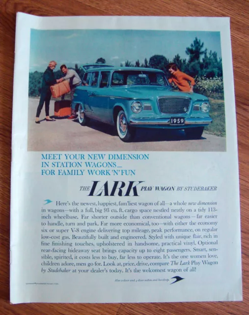 1959 Lark by Studebaker Ad  Station Wagon