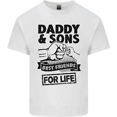 Daddy & SONS migliori amici festa del papà Cotone da Uomo T-Shirt Tee Top