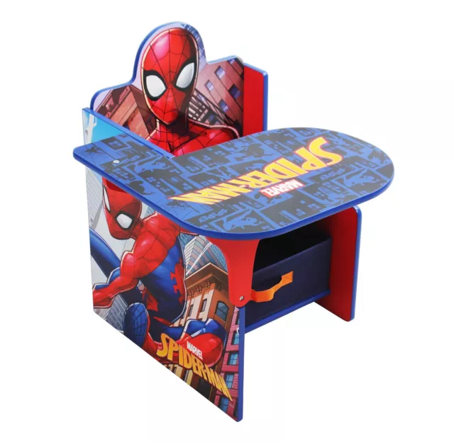 Marvel Spiderman Chair Desk with Storage Bin by Nixy Children