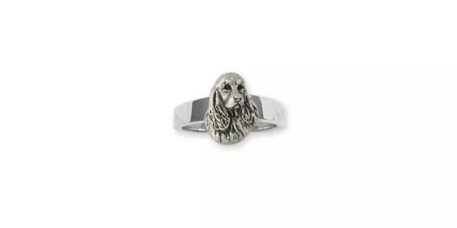 Springer Spaniel Ring Jewelry Sterling Silver Handmade Dog Ring SS4-R