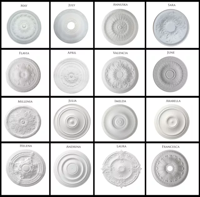 Ceiling Rose Resin Strong Lightweight Design Not Polystyrene Easy Polyurethane