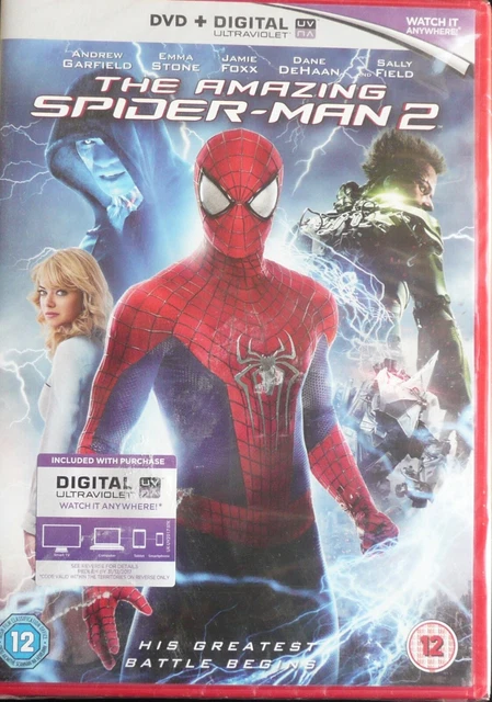 New Sealed Amazing Spider-Man 2 Dvd + Digital Ultraviolet 2014