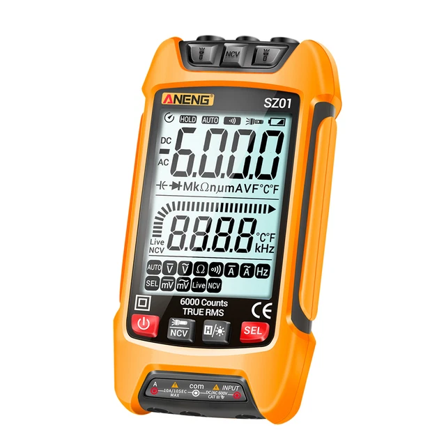 ANENG SZ01 Digital Multimeter 6000 Counts Auto True RMS NCV D9A2 $25.86 ...