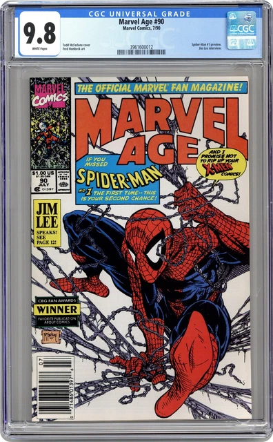 Marvel Age #90 CGC 9.8 1990 3961600012