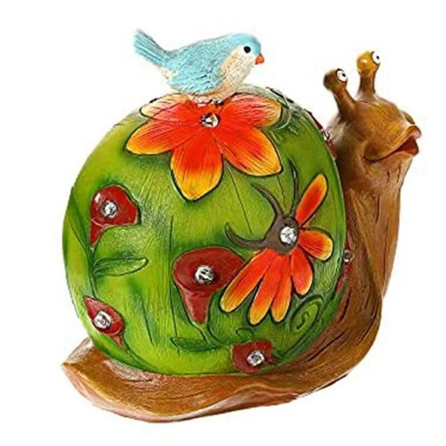 Solar Light Garden Statue with Led Lights Outdoor Garden  Figurine DecoratiW9