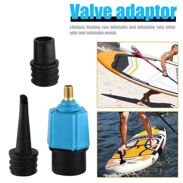 FR Lifebuoy Air Valve Pump Compressor Converter Inflatable Rowing Bed Valve Adap