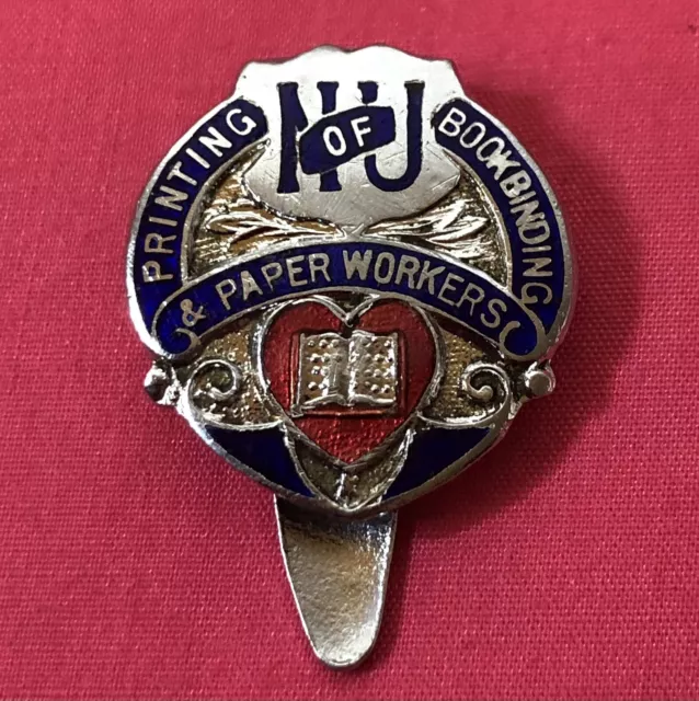 National Union Of Printing, Bookbinding & Paper Workers Badge Pin UK London