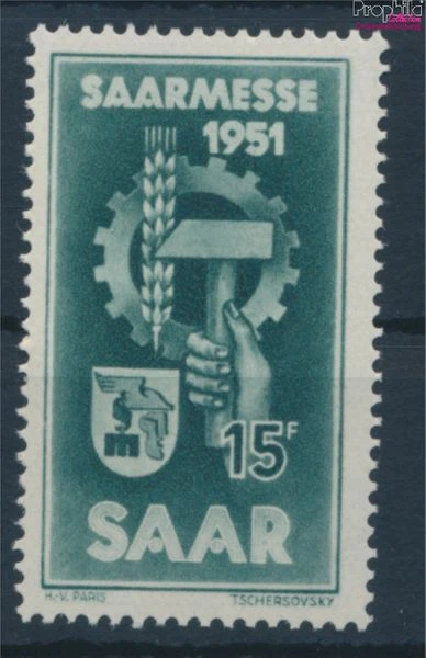 Briefmarken Saarland 1951 Mi 306 postfrisch (10214584