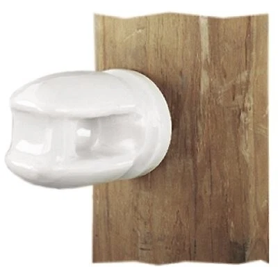 Electric Fence Insulator, Line & Corner, Porcelain, Heavy-Duty -2799