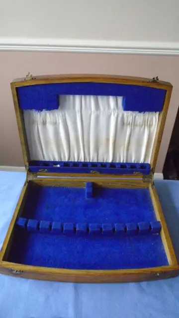De Colección Cantina De Madera De Roble Caja De Cubiertos Caja De Almacenamiento De Madera Caja De Exhibición 2