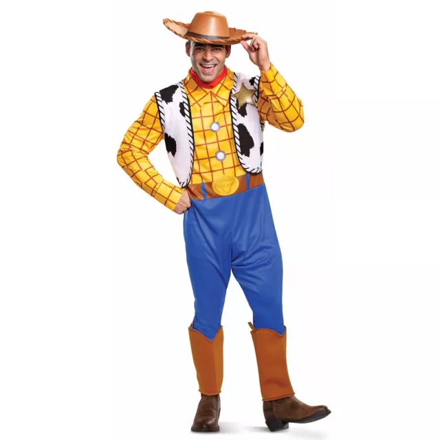 Men`s Official Disney Classic Toy Story Woody Costume Adult Cowboy Fancy Dress