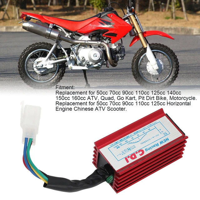 Car Racing CDI Box 5 Pin Red Control Unit Module Parts For 50cc 70cc 90cc 110cc