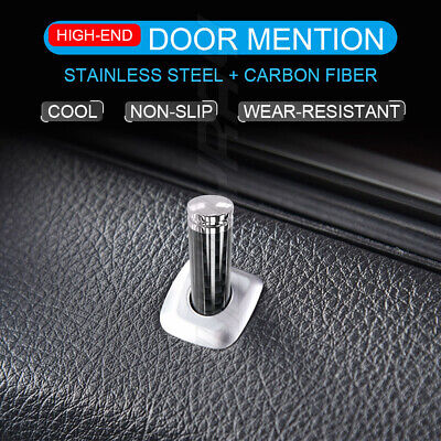 1 Set Metal Billet Door Lock Knob Pins Auto/Car/Truck/SUV/RV Real Carbon Fibre